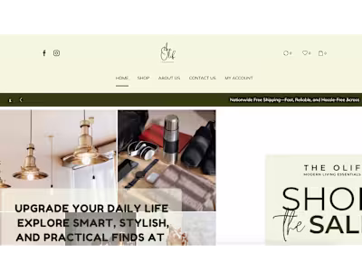 Woocommerce Website Development Home Essential Brand The Olif.