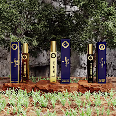 Hayati Perfume Renders Visualization