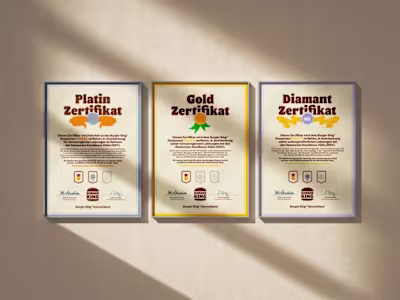 Burger King - Restaurant Certificate