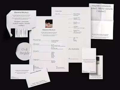 Cv & Portfolio 2022