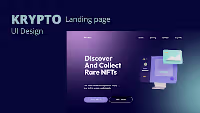 KRYPTO landing page