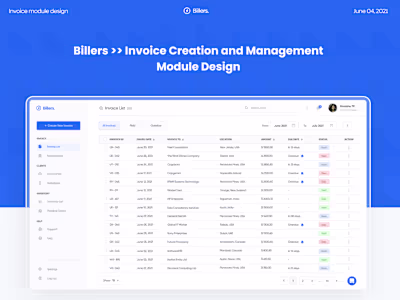 Billers Invoice Management Dashboard