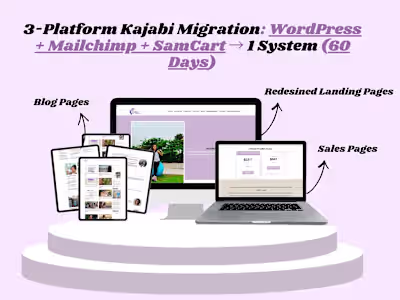 Migrated a Health Coach from 3 Platforms to 1 Kajabi System