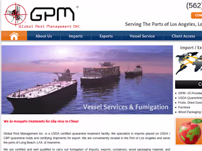 Commodity Fumigation Services for Global Pest Management Inc