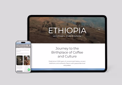 Ethiopian Travel Website Redesign
