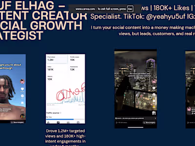 Social Media Growth through TikToks and Reels