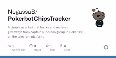 GitHub - NegassaB/PokerbotChipsTracker: A simple user bot that …