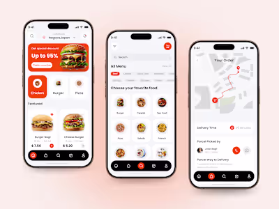 Food Delivery Mobile App Design 
