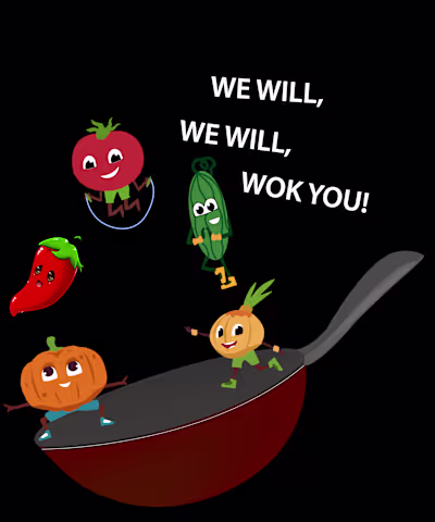 A fun character illustration I created — bringing veggies to...