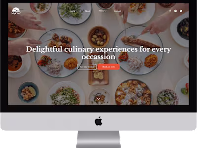 Website Design for a Catering Agency
