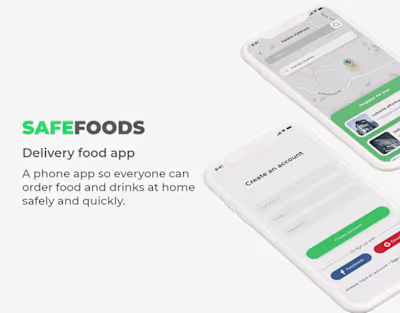 SafeFoods - Food Delivery App on Behance