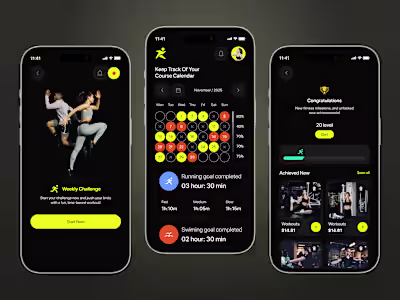 Fitness App UI