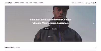Designed and Developed a responsive Shopify online store