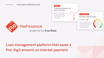 Pitch Deck Design for Refinance Digital