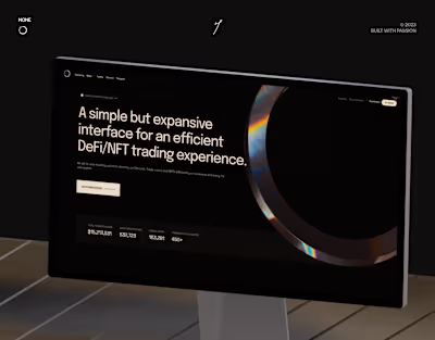 NONE | Redefining the DeFi experience.