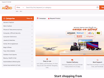 Cross Border eCommerce Platform Storefront