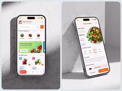 Smart Grocery Mobile App Design