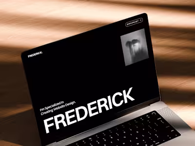 Fredrick Portfolio Website Template Development