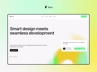 Enra Framer Template