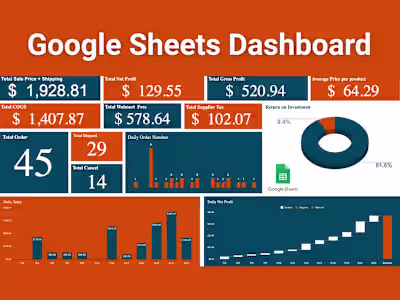 Google Sheet Dashboard