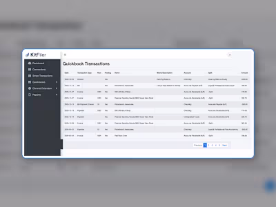 Bookkeeping Platform with Stripe, QuickBooks & CoinLedger