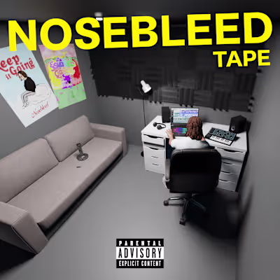 3D Cover Art for Nosebleed "Nosebleed Tape"