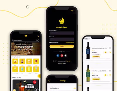 Olympia Liquor - App Design