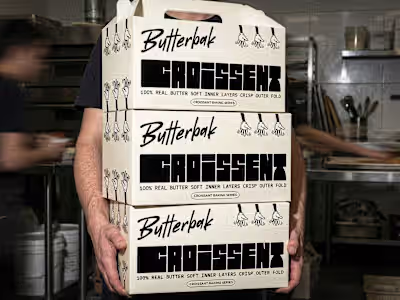 Butterbak — Packaging Design 🥐☕. Packaging design for Butte...