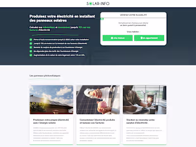 Landing Page - Solar Info