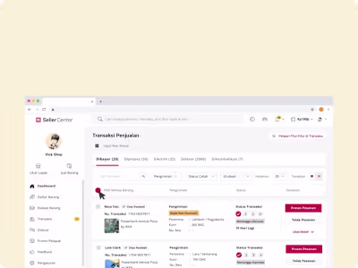 Redefine Seller transaction process using the Kanban system