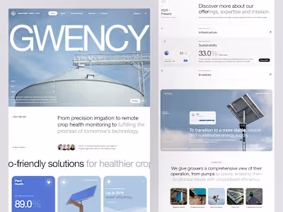 Gwency - Solar Energy Landing Page