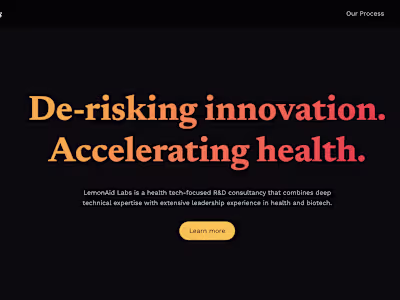 LemonAid Labs Website, Logo & Branding 