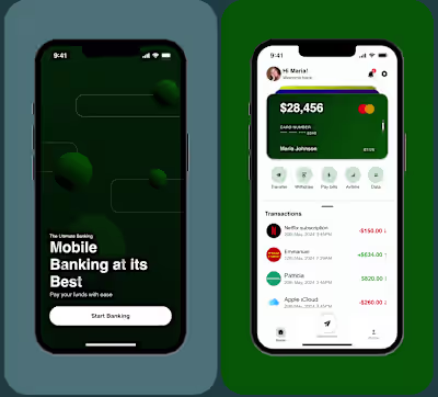 Mobile Banking App Design 