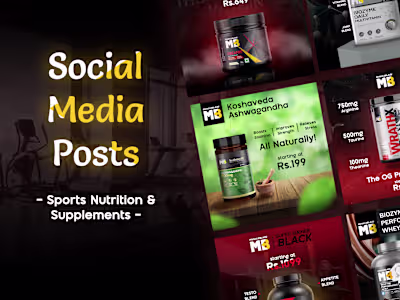 Social Media Posts for Supplement Brand :: Behance