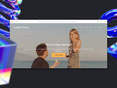 A love story told in pixels 💍✨ Amelia & James wanted a digi...