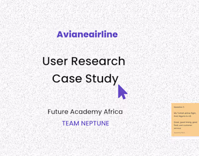 UX Research Case study of Aviane Airline