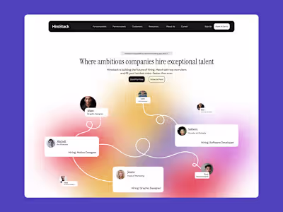 HireStack - Hiring SaaS Startup Website Design