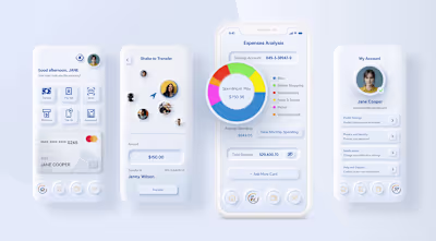 Neumorphism Banking App Design