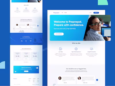 Prepnepal Landing Page