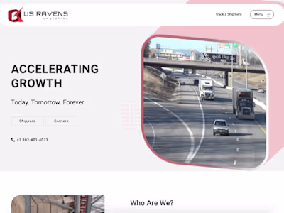 Website Design & Development- Logistics Company