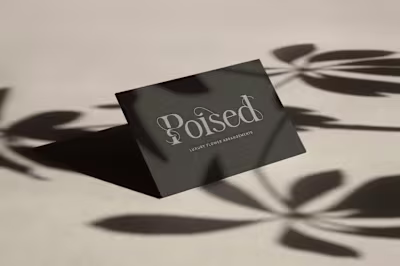 Poised • Floral Arrangements • Brand Design • Website Design