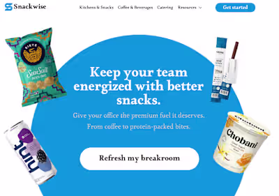 Snackwise Homepage Redesign
