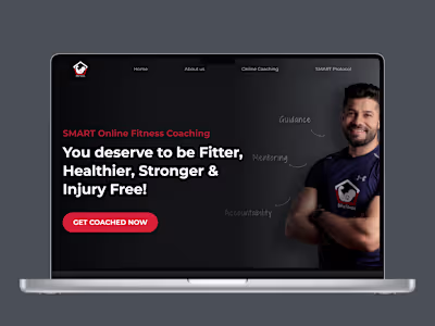 Landing Page Design - Fitness Consultant 