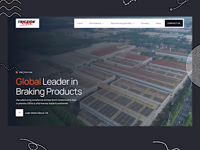 Manufacturing Website Redesign with Webflow CMS