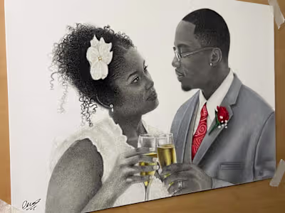 Commissioned Pencil Portrait - Anniversary gift
