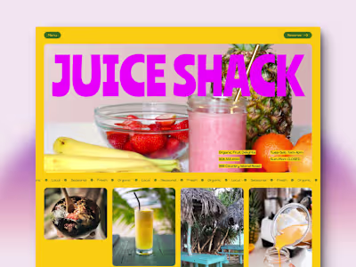 Juice Shack 🍍 Course Study Framer Template Rework 