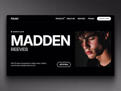 Folivo – Portfolio Template for Designers & Agencies