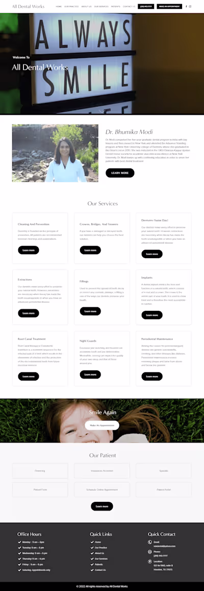wix, webflow, squarespace web design & redesign