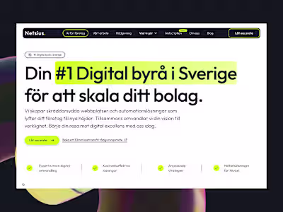 Netsius (Branding + CMS Website + Automations)