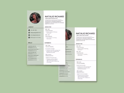 Resume or CV Design